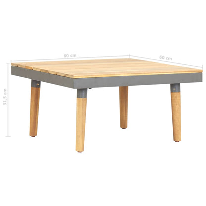 vidaXL Tuintafel 60x60x31,5 cm massief acaciahout