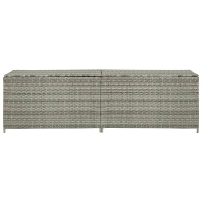 vidaXL Tuinbox 200x50x60 cm poly rattan grijs