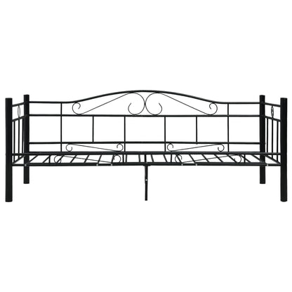 vidaXL Bedbankframe metaal zwart 90x200 cm