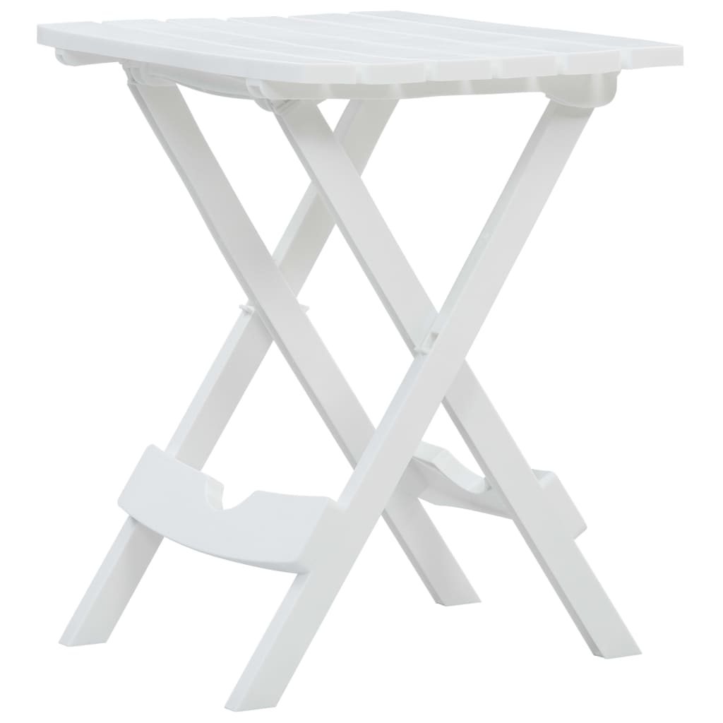 vidaXL Tuintafel inklapbaar 44,5x38,5x50 cm wit