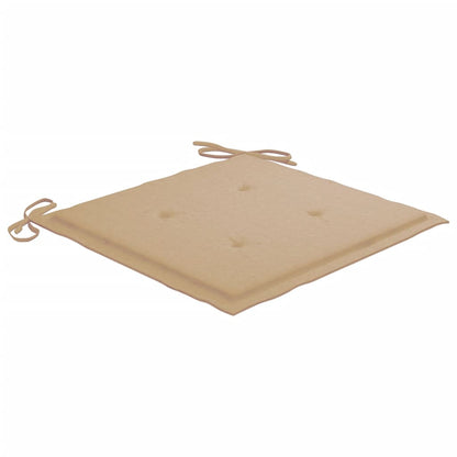 vidaXL Tuinstoelkussens 4 st 40x40x3 cm oxford stof beige