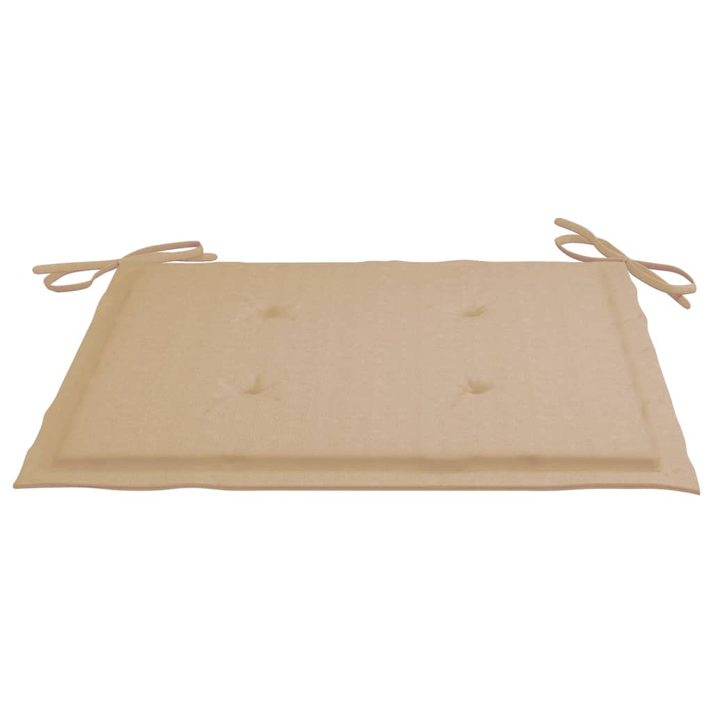 vidaXL Tuinstoelkussens 4 st 40x40x3 cm oxford stof beige