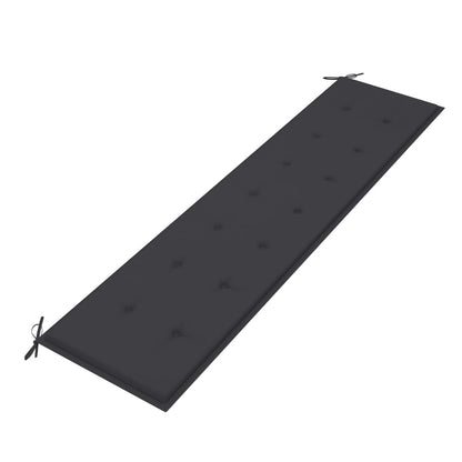 vidaXL Tuinbankkussen 200x50x3 cm oxford stof antracietkleurig