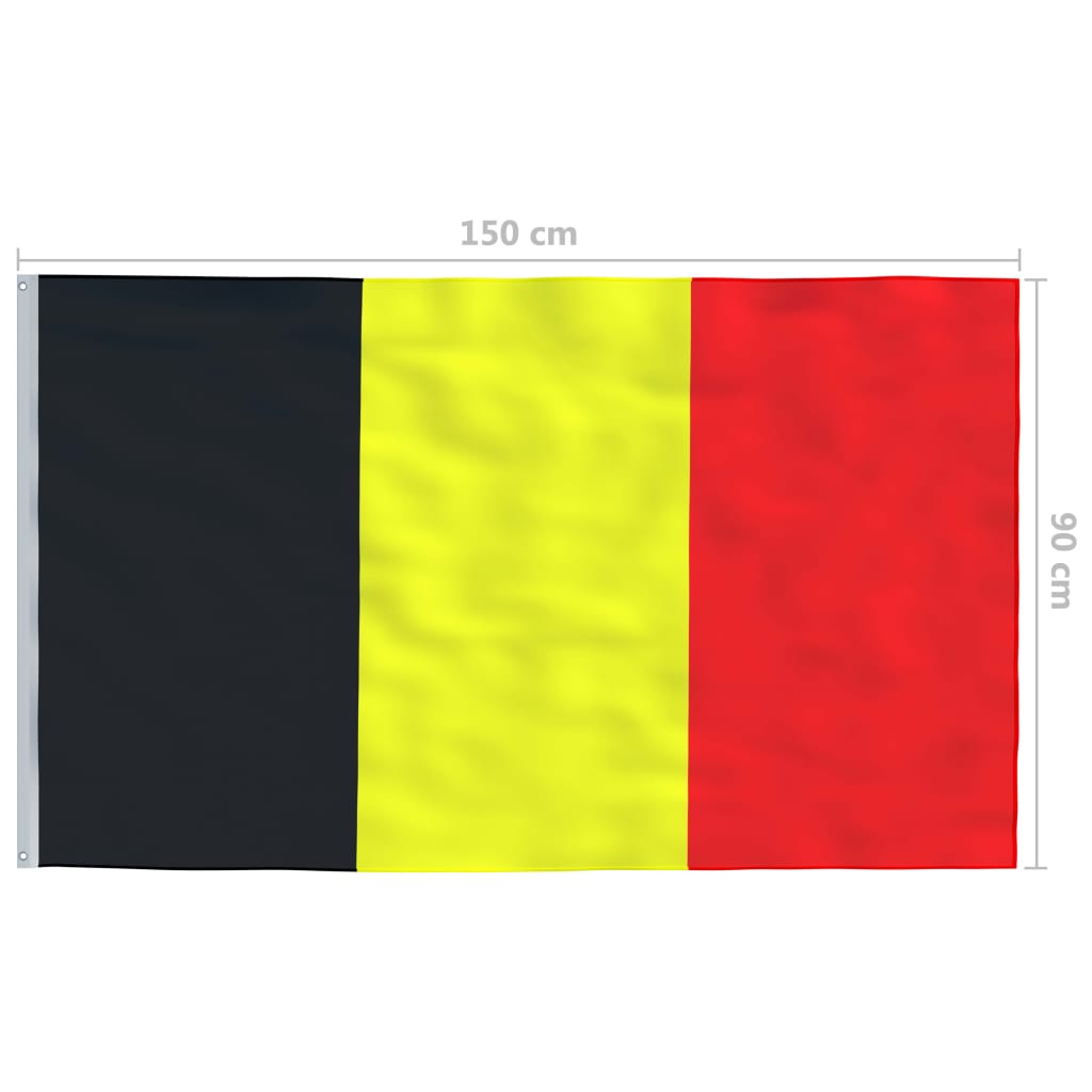 vidaXL Vlag België 90x150 cm