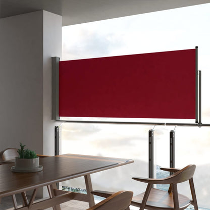 vidaXL Tuinscherm uittrekbaar 100x300 cm rood