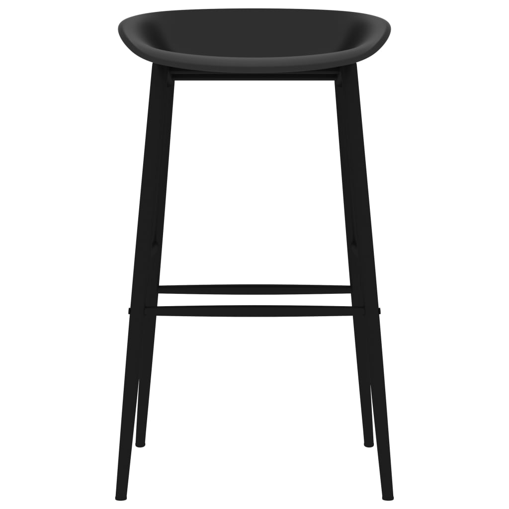 vidaXL Barstoelen 2 st zwart