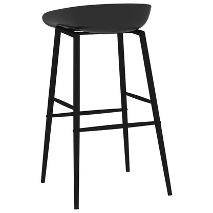 vidaXL Barstoelen 2 st zwart