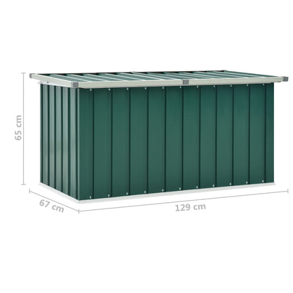 vidaXL Tuinbox 129x67x65 cm groen