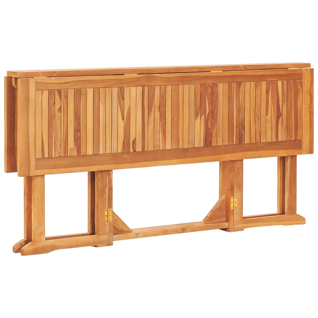 vidaXL Tuintafel inklapbaar 150x90x75 cm massief teakhout