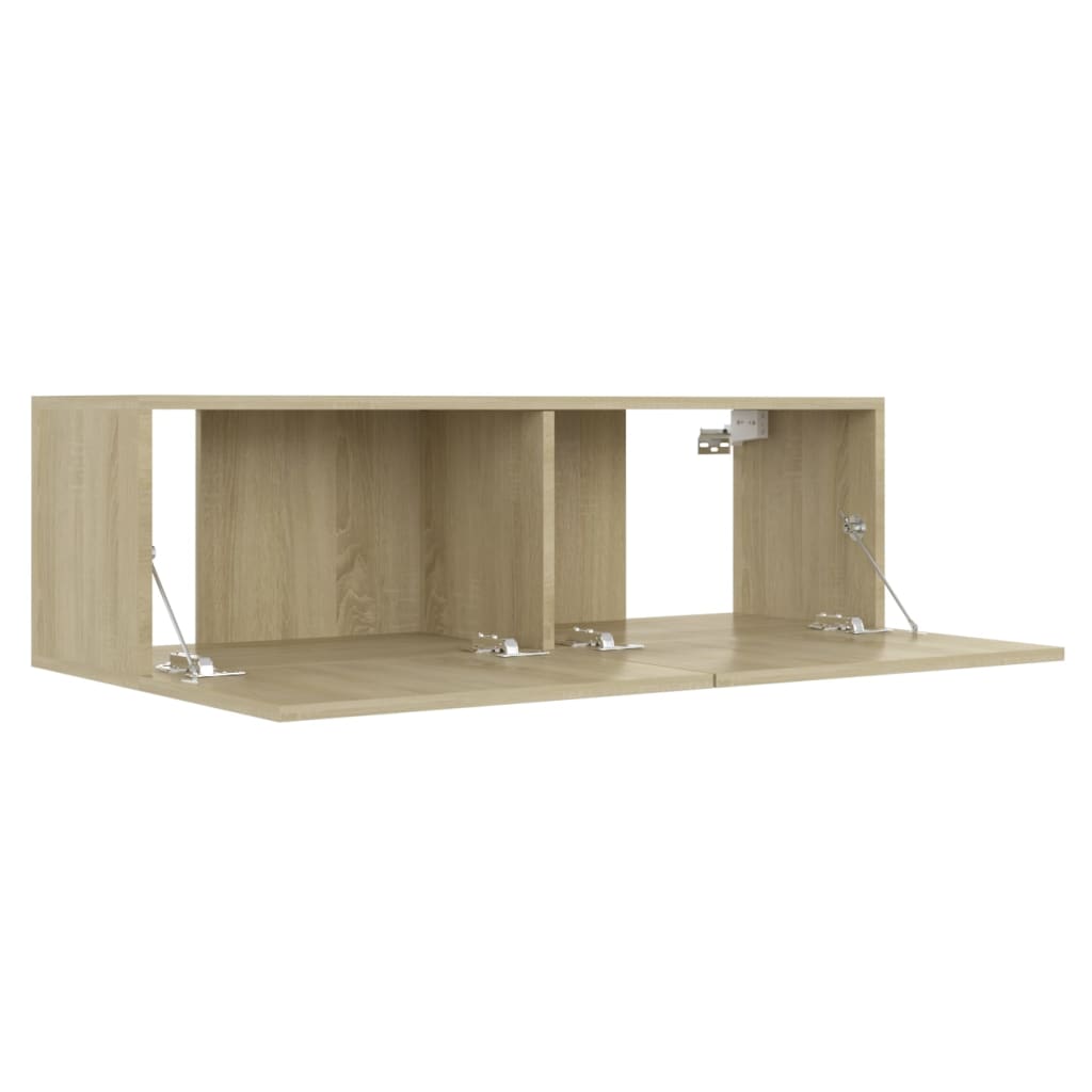 vidaXL Tv-meubel 100x30x30 cm bewerkt hout sonoma eikenkleurig