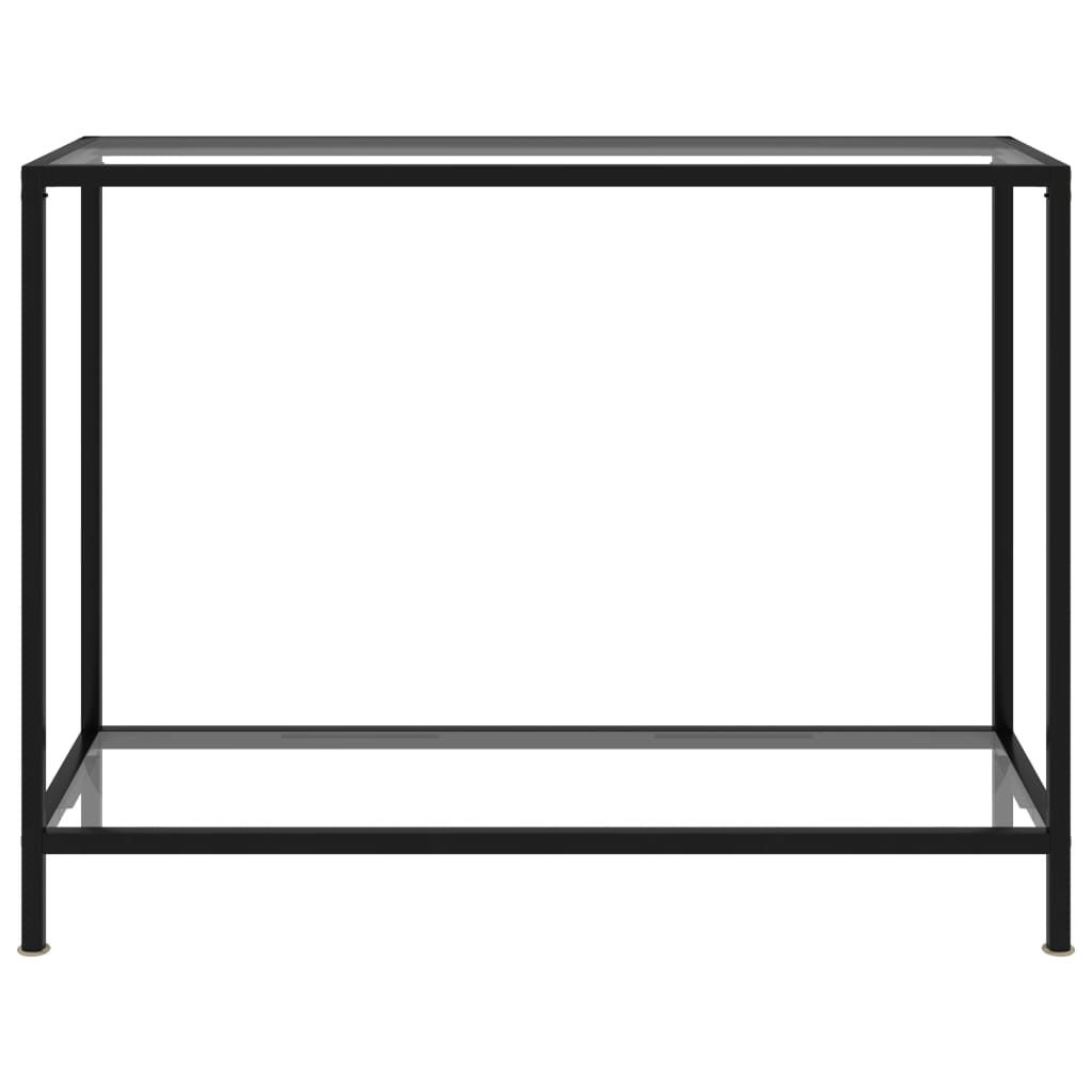 vidaXL Wandtafel 100x35x75 cm gehard glas transparant