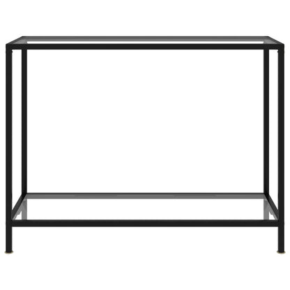 vidaXL Wandtafel 100x35x75 cm gehard glas transparant