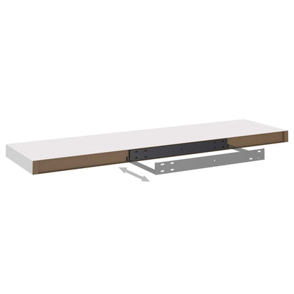 vidaXL Wandschappen zwevend 4 st 90x23,5x3,8 cm MDF wit