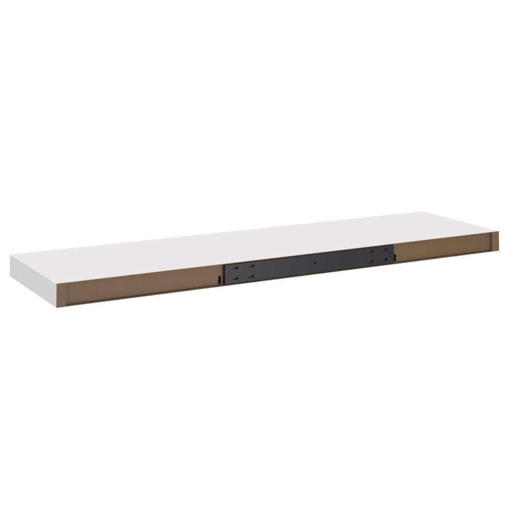 vidaXL Wandschappen zwevend 4 st 90x23,5x3,8 cm MDF wit