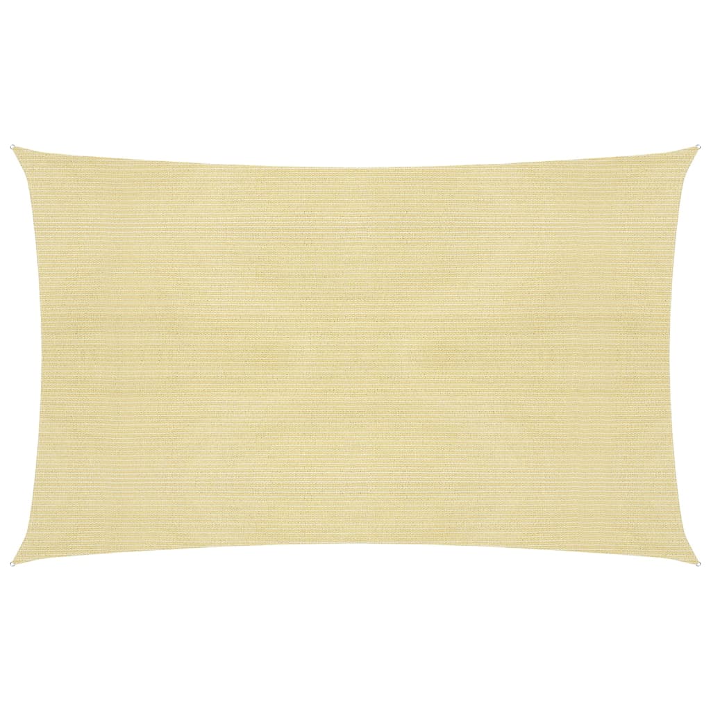 vidaXL Zonnezeil 160 g/m² 2,5x4,5 m HDPE beige