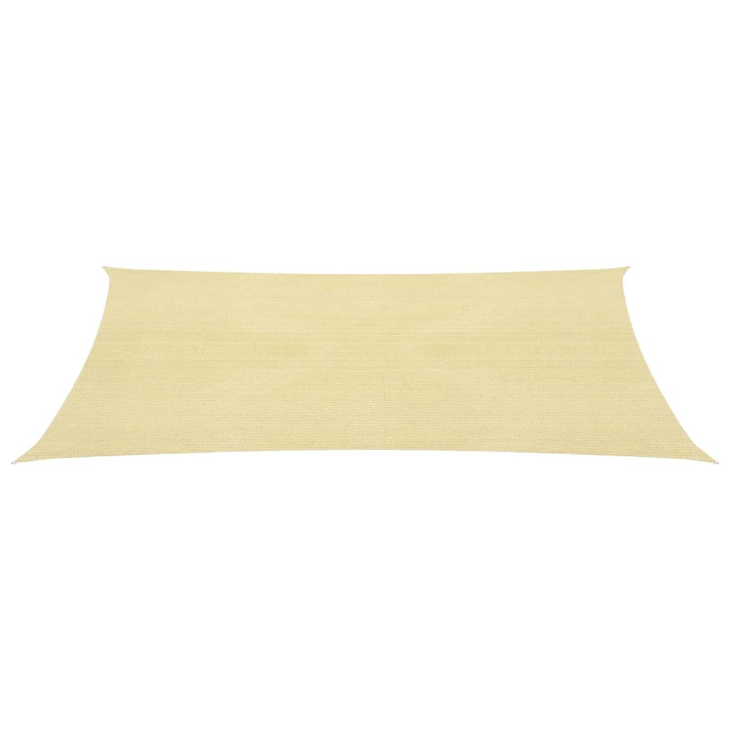 vidaXL Zonnezeil 160 g/m² 2,5x4,5 m HDPE beige