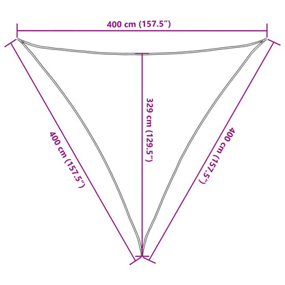 vidaXL Zonnezeil 160 g/m² 4x4x4 m HDPE lichtgroen