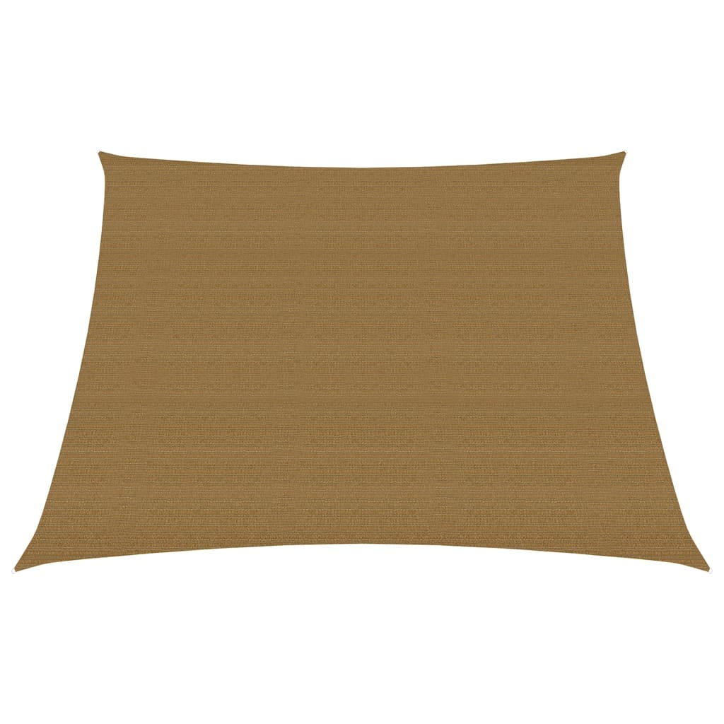 vidaXL Zonnezeil 160 g/m² 3/4x3 m HDPE taupe