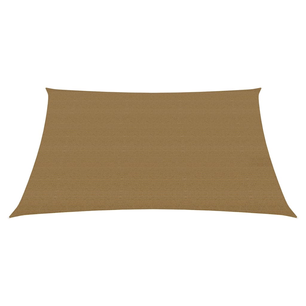 vidaXL Zonnezeil 160 g/m² 3/4x3 m HDPE taupe