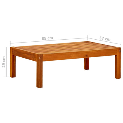 vidaXL Tuintafel 85x57x29 cm massief acaciahout