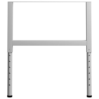 vidaXL Werkbankframes verstelbaar 2 st 85x(69-95,5) cm metaal grijs