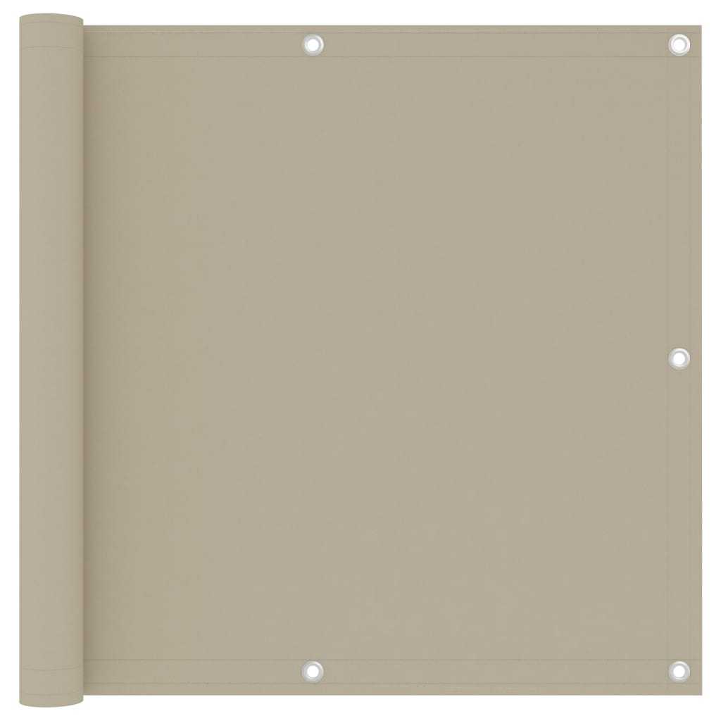 vidaXL Balkonscherm 90x300 cm oxford stof beige