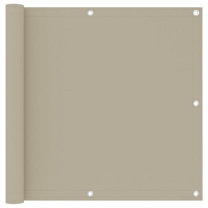 vidaXL Balkonscherm 90x300 cm oxford stof beige