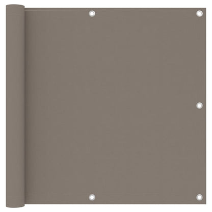 vidaXL Balkonscherm 90x400 cm oxford stof taupe