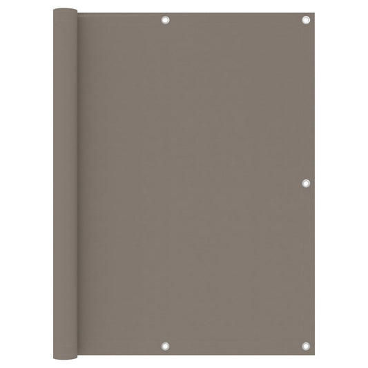 vidaXL Balkonscherm 120x500 cm oxford stof taupe