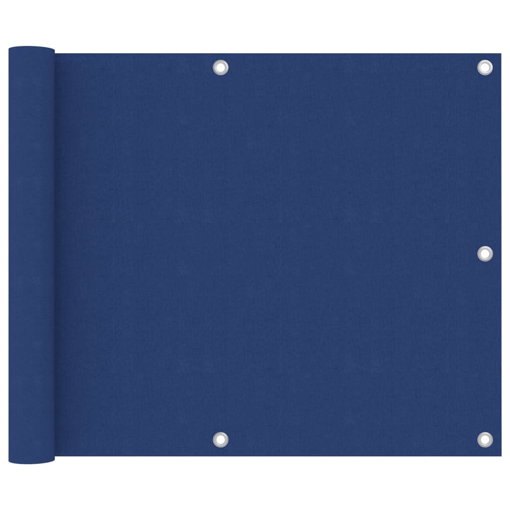 vidaXL Balkonscherm 75x300 cm oxford stof blauw