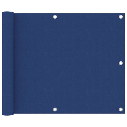 vidaXL Balkonscherm 75x300 cm oxford stof blauw