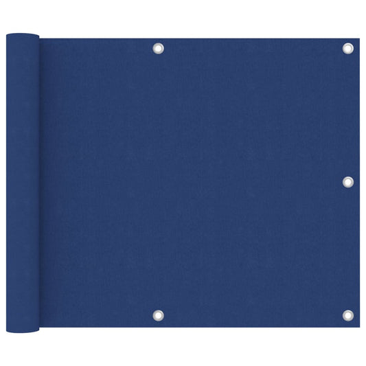 vidaXL Balkonscherm 75x300 cm oxford stof blauw