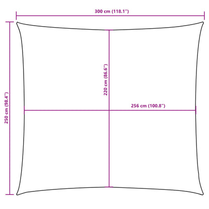 vidaXL Zonnescherm rechthoekig 2,5x3 m oxford stof antracietkleurig