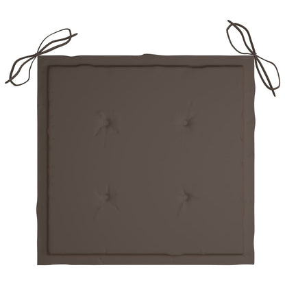 vidaXL Tuinstoelkussens 4 st 50x50x3 cm oxford stof taupe