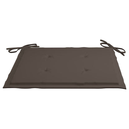 vidaXL Tuinstoelkussens 4 st 50x50x3 cm oxford stof taupe