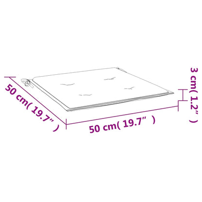 vidaXL Tuinstoelkussens 2 st 50x50x3 cm oxford stof wijnrood