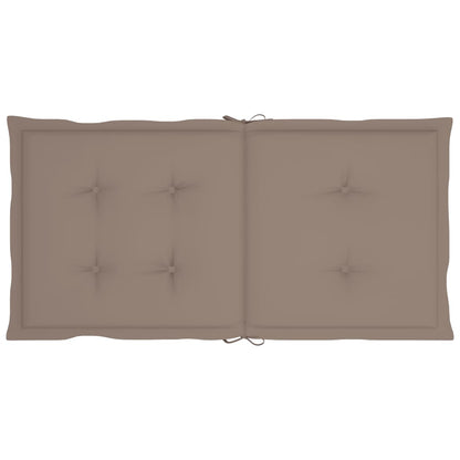 vidaXL Tuinstoelkussens 6 st 100x50x3 cm oxford stof taupe