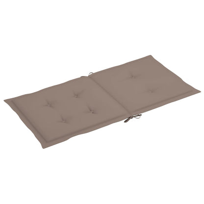 vidaXL Tuinstoelkussens 6 st 100x50x3 cm oxford stof taupe