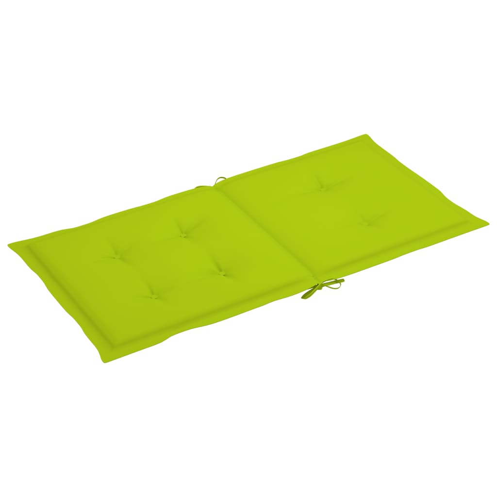 vidaXL Tuinstoelkussens 4 st 100x50x3 cm oxford stof heldergroen