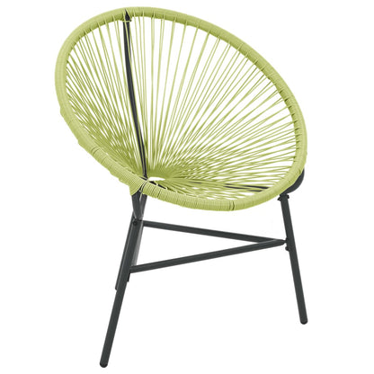 vidaXL Tuinstoel Acapulco poly rattan groen