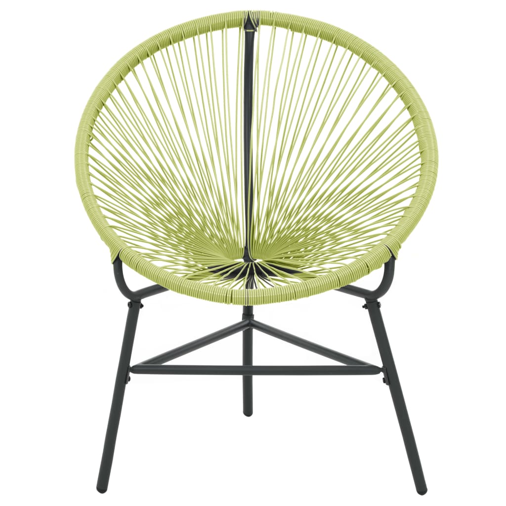 vidaXL Tuinstoel Acapulco poly rattan groen