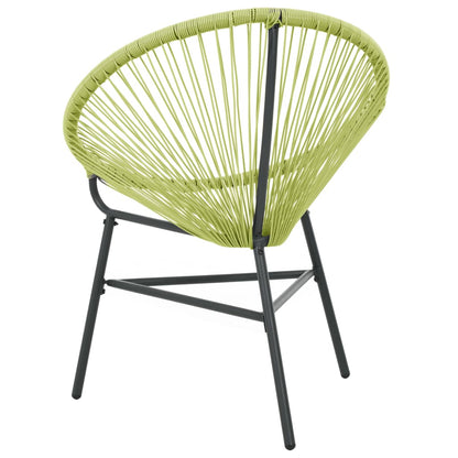 vidaXL Tuinstoel Acapulco poly rattan groen