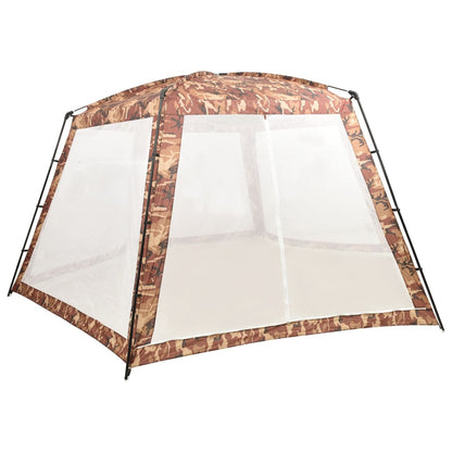 vidaXL Zwembadtent 660x580x250 cm stof camouflage