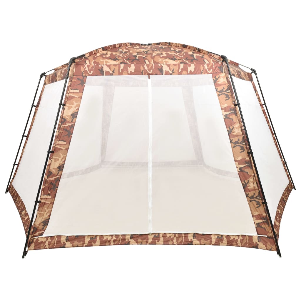 vidaXL Zwembadtent 660x580x250 cm stof camouflage