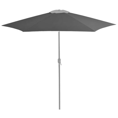 vidaXL Vervangingsdoek voor parasol 300 cm antracietkleurig