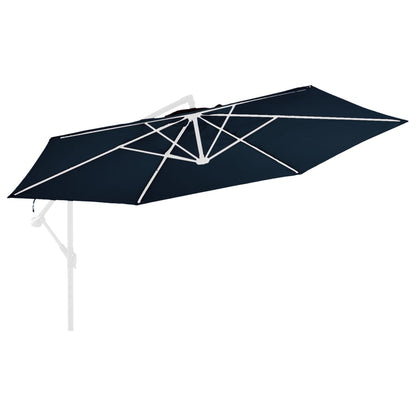 vidaXL Vervangingsdoek voor zweefparasol 350 cm blauw