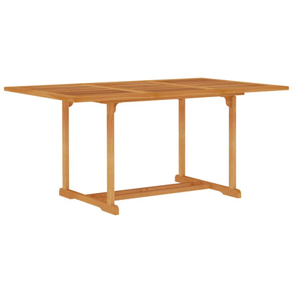 vidaXL Tuintafel 150x90x75 cm massief teakhout