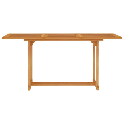 vidaXL Tuintafel 150x90x75 cm massief teakhout