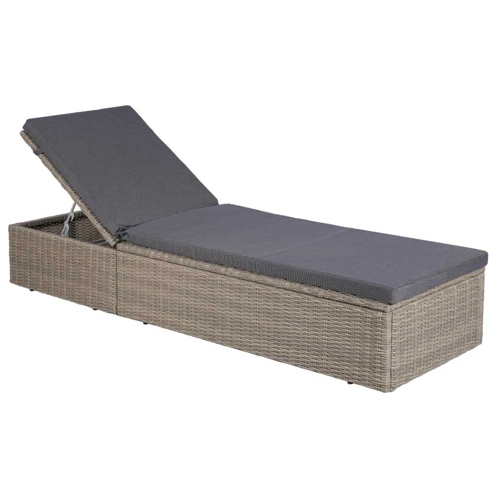 vidaXL 9-delige Tuinset poly rattan bruin