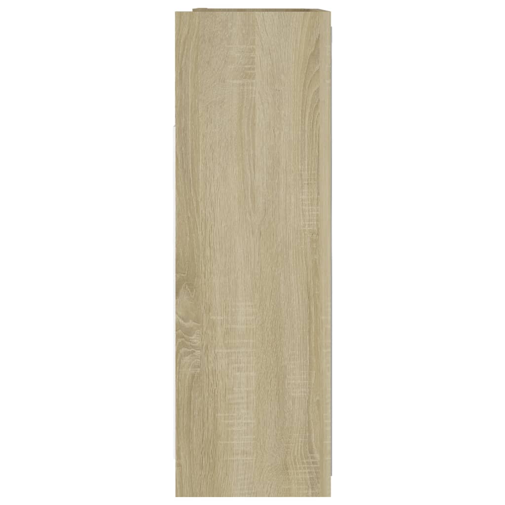 vidaXL Badkamerspiegelkast 62,5x20,5x64 cm bewerkt hout sonoma eiken